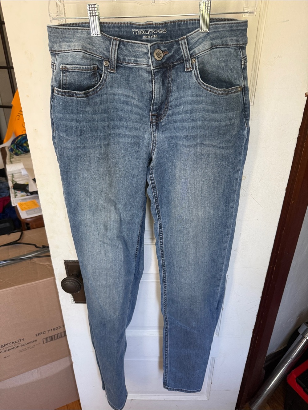 Maurices Women's Faded Blue Skinny Jeans